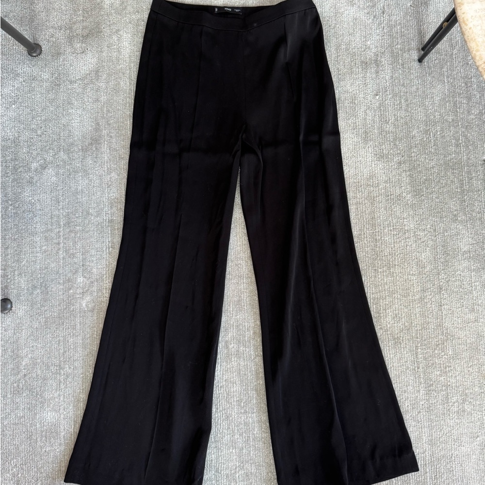 Mango Black Suit Pants with Flare